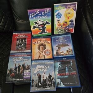 Bluray And Dvd Bundle Movies 8 Movies In Total Felix Sesame Street Fast & Furios